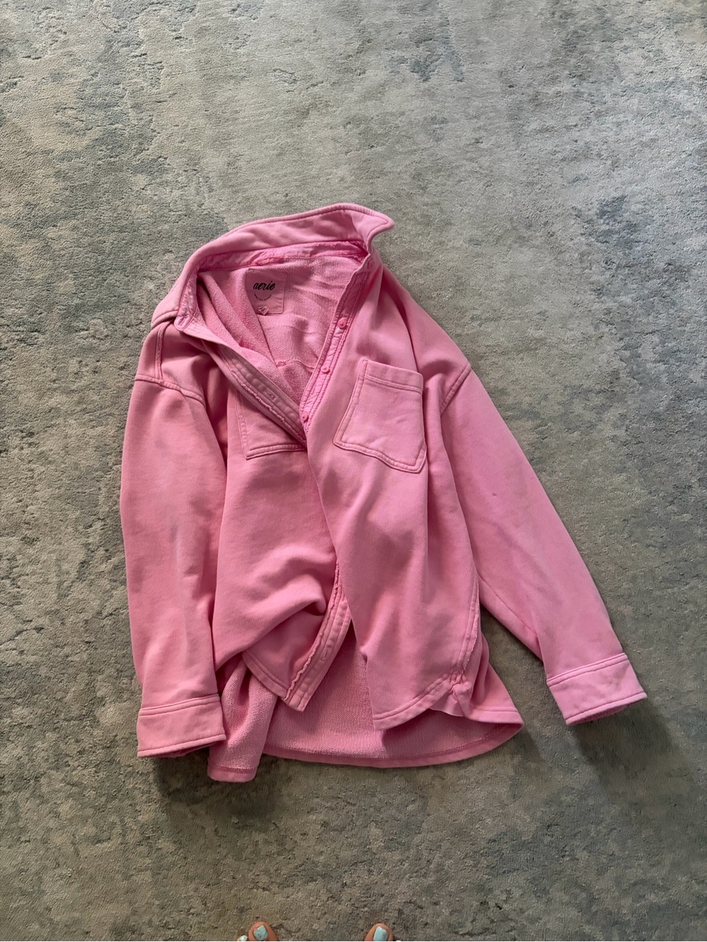 aerie Pink Lightweight Pullover